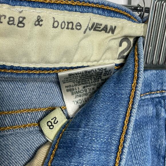 Rag & Bone Kill Bowie Skinny Jeans Mid Rise Denim Stretch Medium Wash Blue 28 - Picture 8 of 15